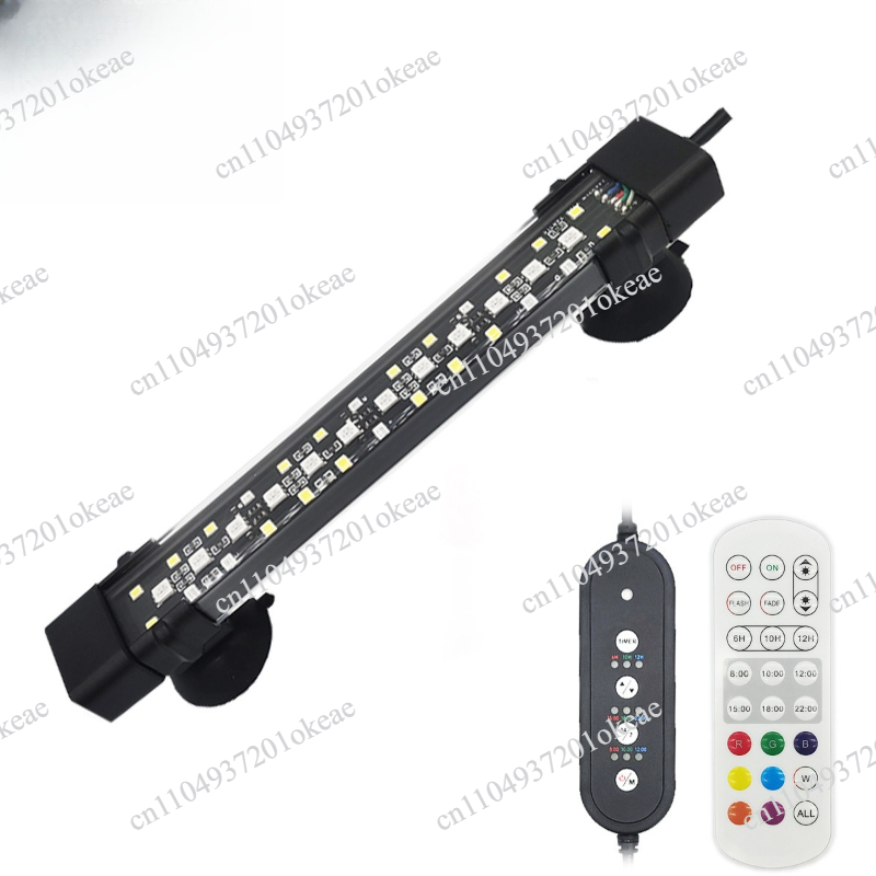 Aquarium Fish Light - ไฟ LED สำหรับตู้ปลา, ระบบเปิด-ปิดอัตโนมัติ, ไฟดำน้ำสำหรับมืออาชีพ, ไฟ