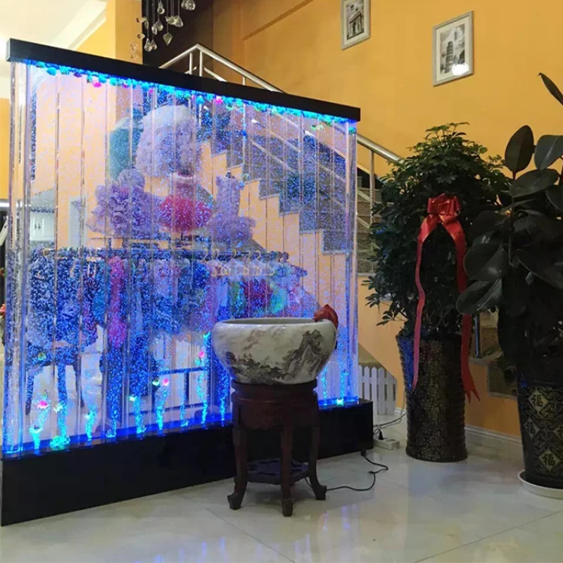Aquarium Fish Restaurant - ตกแต่งร้านอาหาร โรงแรม บาร์ ผนังอะคริลิคเรืองแสงพร้อมน้ำตกและตู้ปลาสำหรับตกแต่งบ้าน