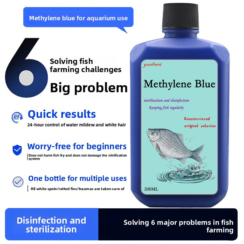 Aquarium Fish Medicine - 200 / 500ml Methylene Blue Solution