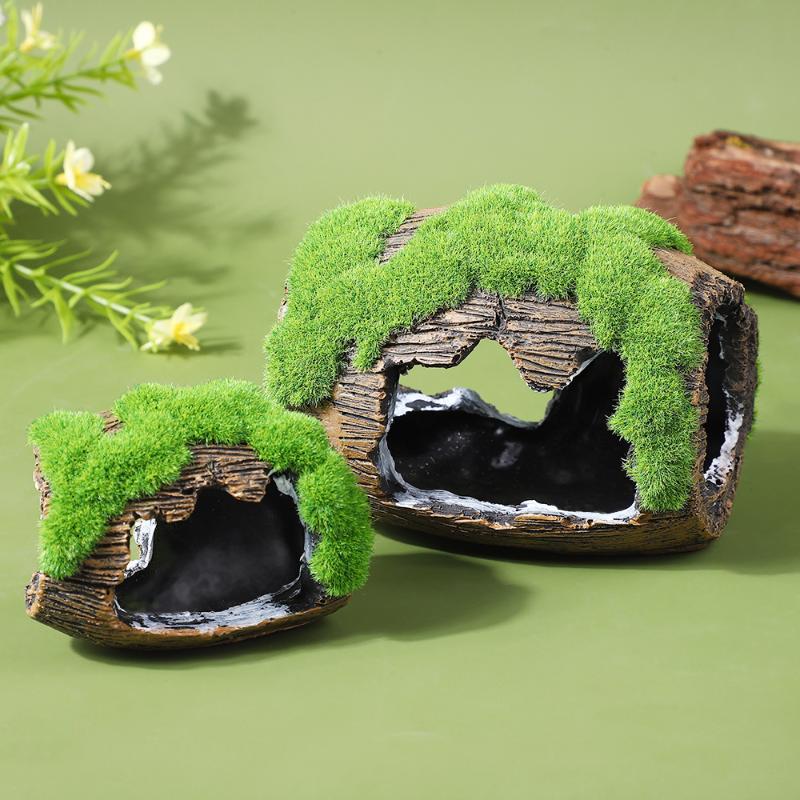 Aquarium Fish Hide - อุปกรณ์ตกแต่งตู้ปลา รูปแบบถ้ำซ่อนสำหรับปลา วัสดุเรซิ่น ของตกแต่งตู้ปลา ของประดับตกแต่งตู้ปลา