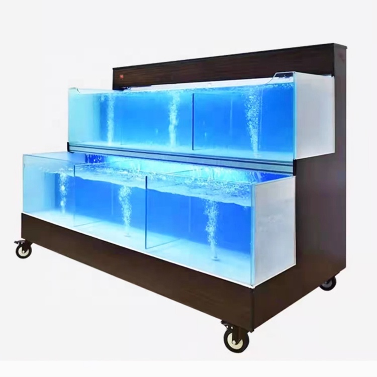 Aquarium Fish Restaurant - ระบบปฏิบัติการอัจฉริยะสำหรับร้านอาหารซูเปอร์มาร์เก็ตที่ปรับแต่งได้ ตู้กระจกสำหรับปลา/กุ้งมังกร/กุ้ง ตู้ปลาทะเลสด