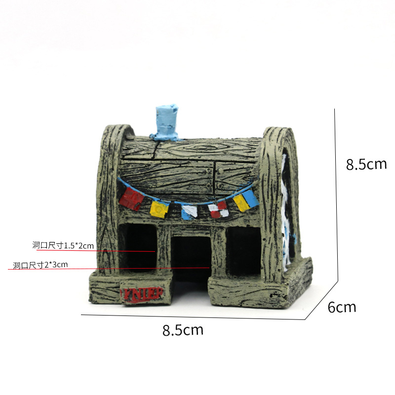 Fish Tank Aquarium ตกแต่งปลากา - Aquarium Fish Cave บทวิจารณ์และราคา