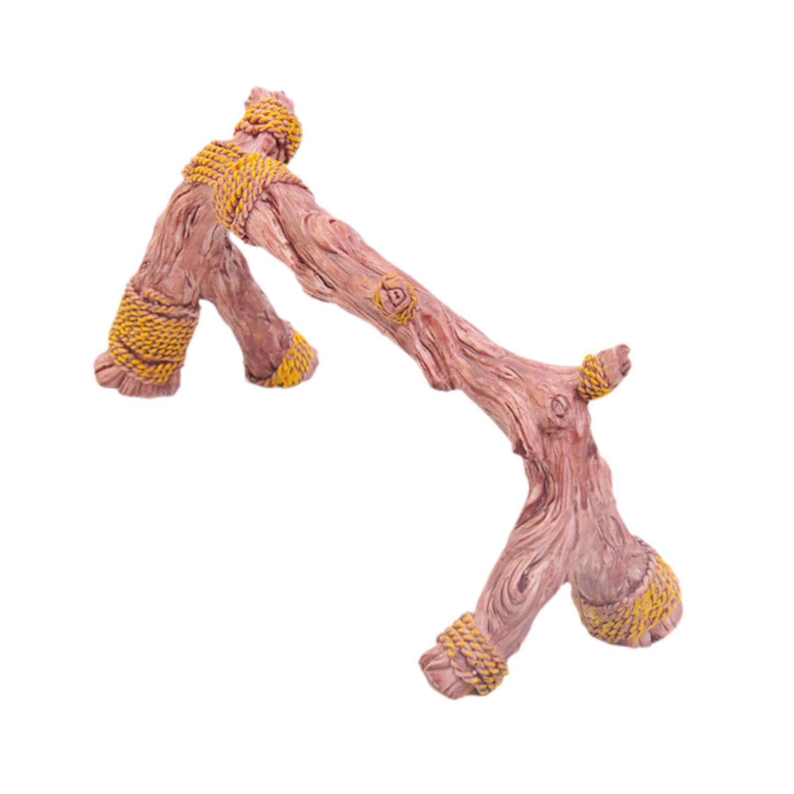 กิ่งไม้ปีนป่ายสำหรับงู ทำจากเร - Aquarium Fish Hide บทวิจารณ์และราคา