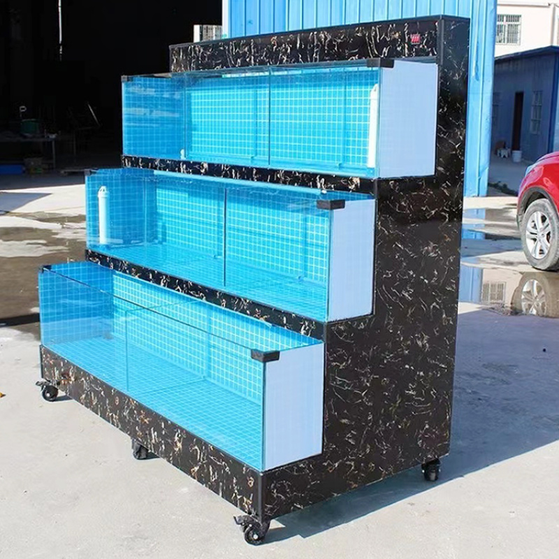 ตู้ปลาสี่เหลี่ยมสีดำแบบกำหนดเอ - Aquarium Fish Restaurant บทวิจารณ์และราคา