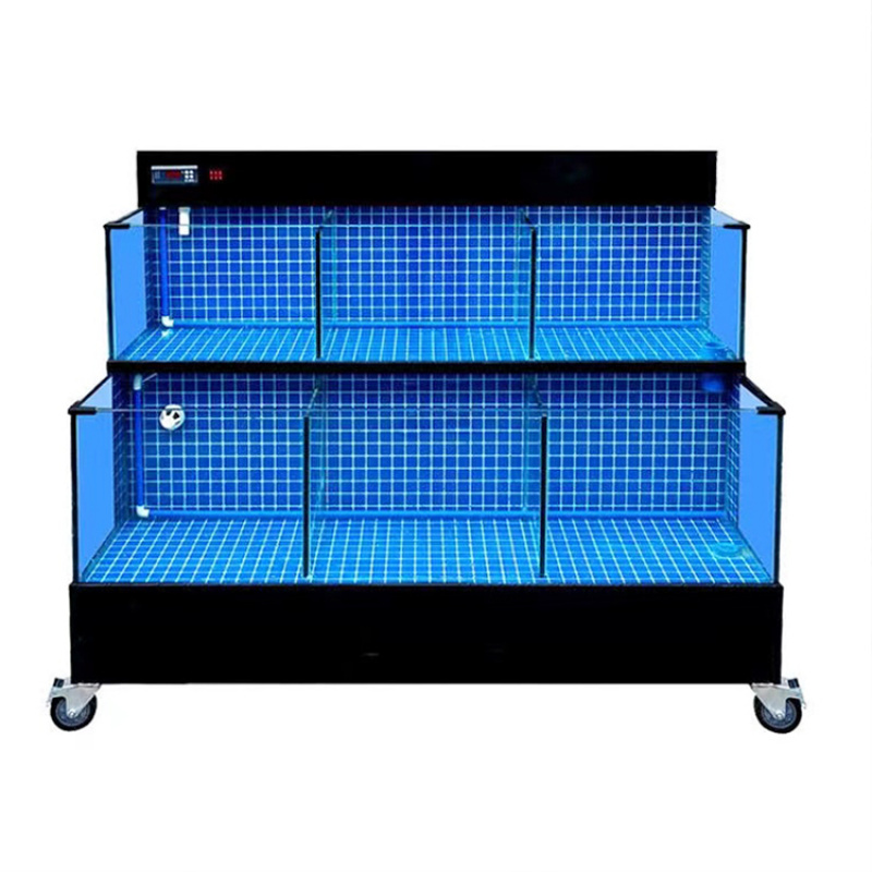 ตู้ปลาสี่เหลี่ยมสีดำแบบกำหนดเอ - Aquarium Fish Restaurant บทวิจารณ์และราคา