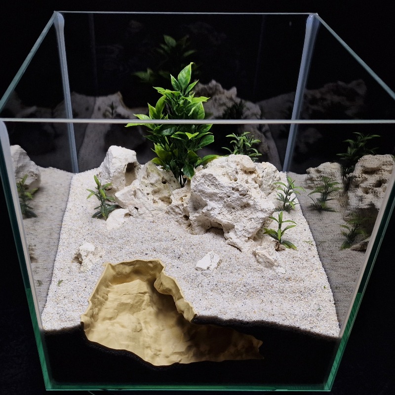 ที่หลบซ่อนสัตว์เลี้ยงแบบหินธรร - Aquarium Fish Hide บทวิจารณ์และราคา