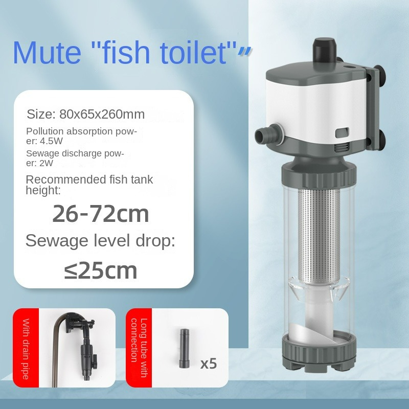 ปั๊มกรองตู้ปลา 3-in-1 220-240V - Aquarium Fish Waste Collector บทวิจารณ์และราคา