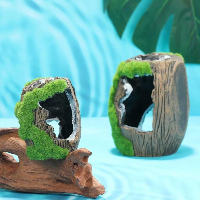 อุปกรณ์ตกแต่งตู้ปลา รูปแบบถ้ำซ - Aquarium Fish Hide บทวิจารณ์และราคา