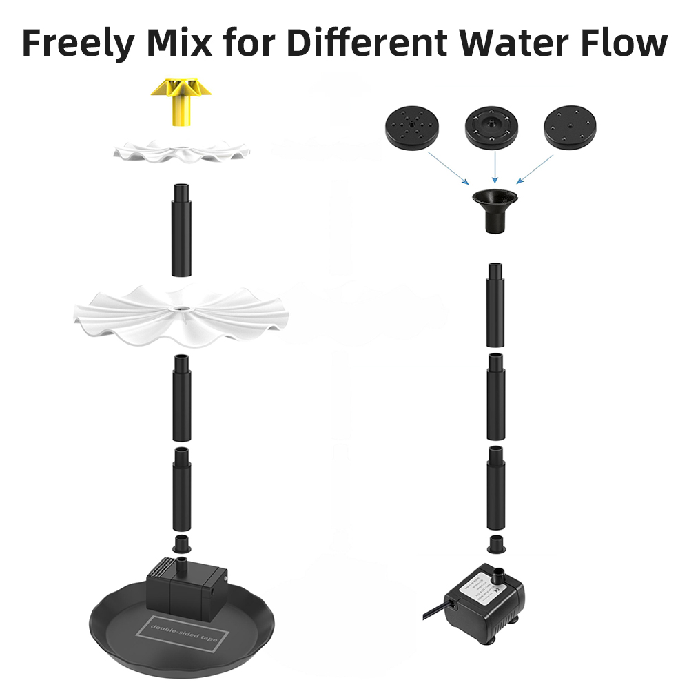 ปั๊มน้ำพุพลังงานแสงอาทิตย์สำหร - Aquarium Fish Light บทวิจารณ์และราคา