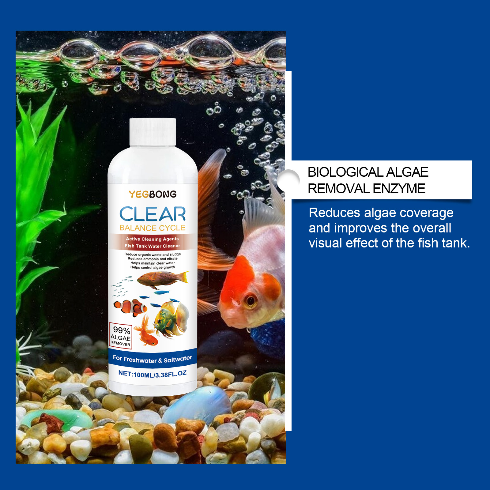 Aquarium Water Clarifier 100ml - Aquarium Fish Maintenance บทวิจารณ์และราคา