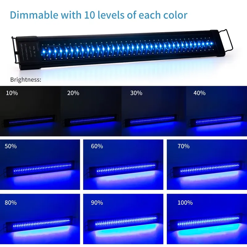 ไฟ LED สำหรับตู้ปลาแบบตั้งโปรแ - Aquarium Fish Light บทวิจารณ์และราคา