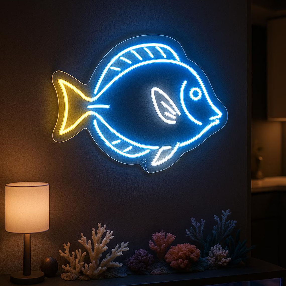 ป้ายไฟนีออนรูปปลาเขตร้อน ธีมมห - Aquarium Fish Restaurant บทวิจารณ์และราคา
