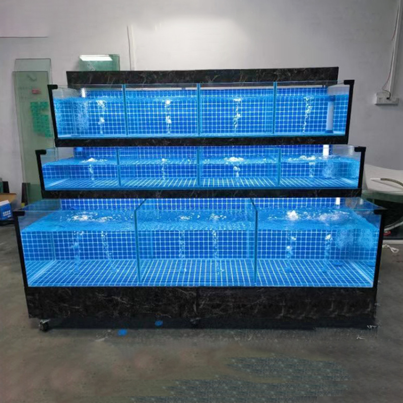 ตู้โชว์อาหารทะเลสดแบบกระจกสำหร - Aquarium Fish Restaurant บทวิจารณ์และราคา