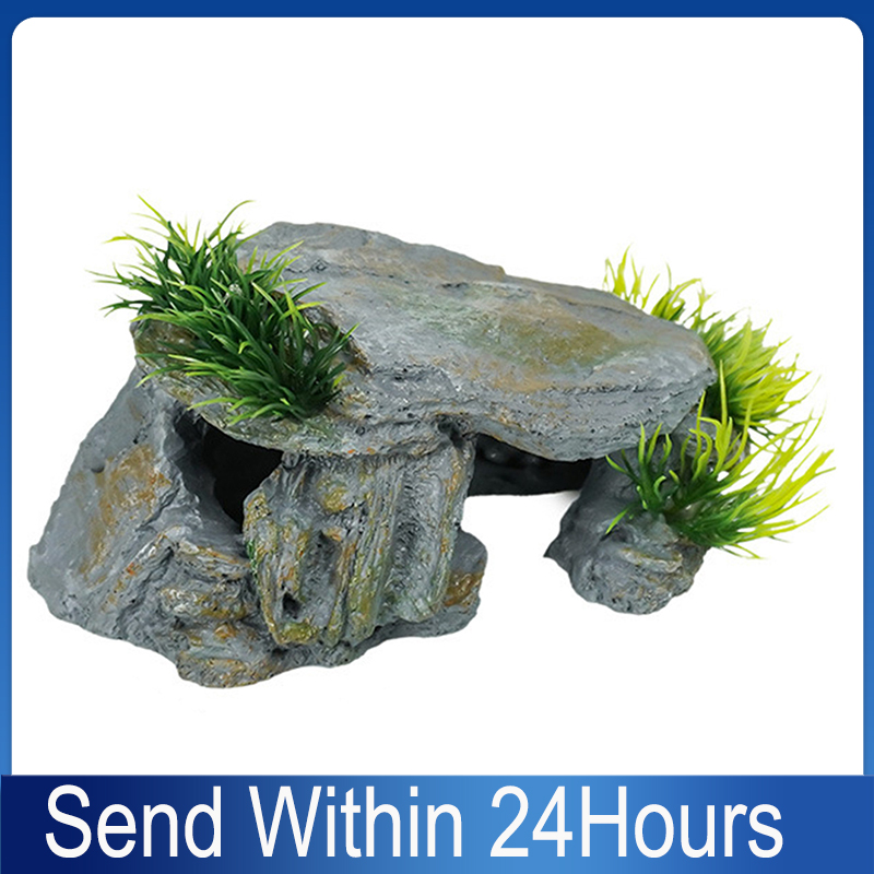 ถ้ำหินสำหรับสัตว์เลื้อยคลาน ถ้ - Aquarium Fish Cave บทวิจารณ์และราคา