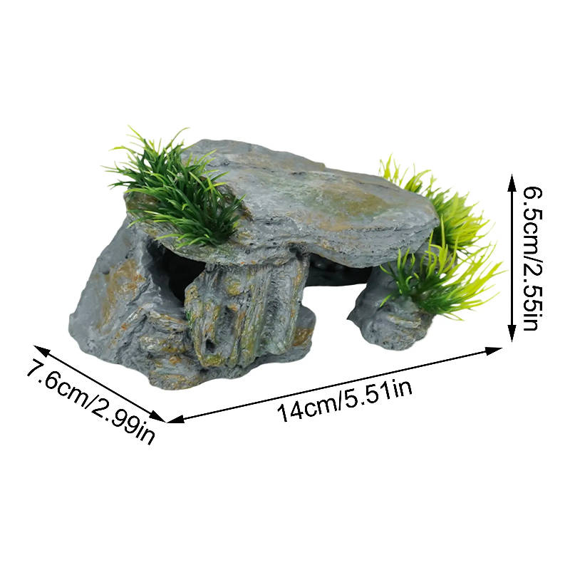 ถ้ำหินสำหรับสัตว์เลื้อยคลาน ถ้ - Aquarium Fish Cave บทวิจารณ์และราคา