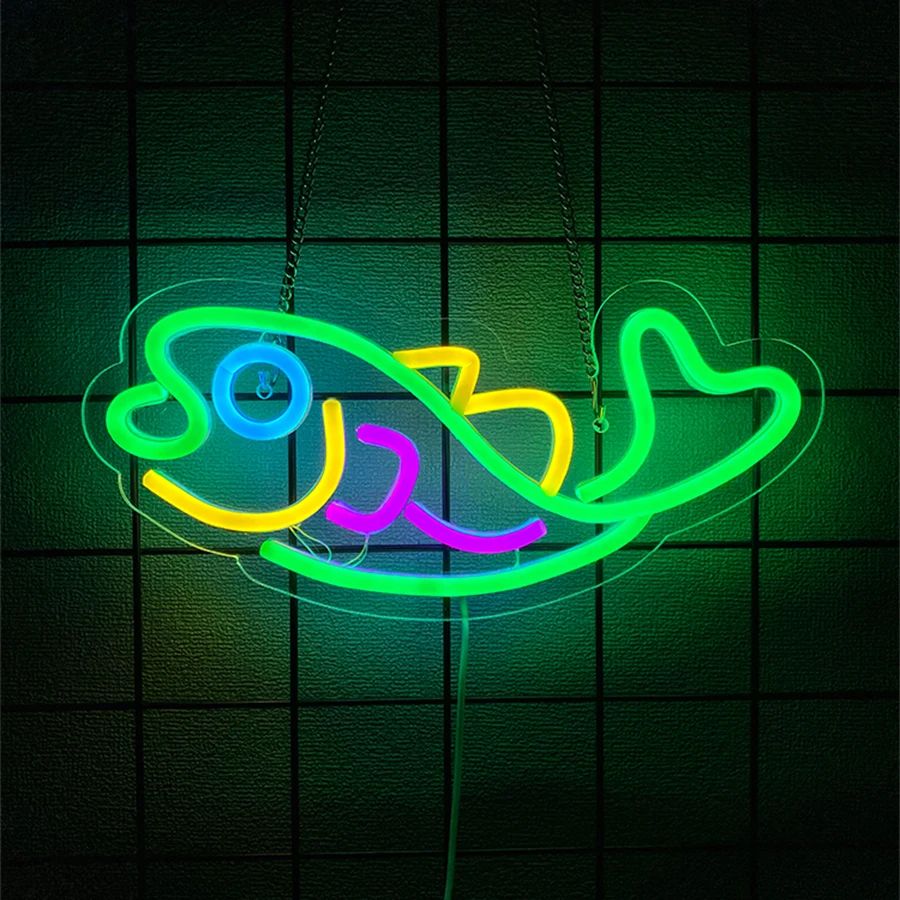 ป้ายไฟนีออนรูปปลาสำหรับตกแต่งร - Aquarium Fish Restaurant บทวิจารณ์และราคา